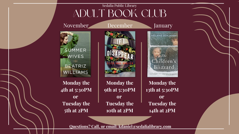 Adult Book Club [Monday Discussion]