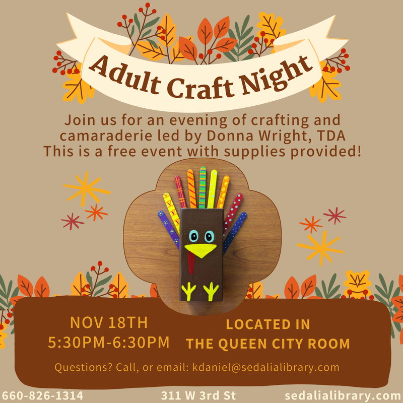 Create and Connect: An Adult Craft Night